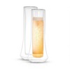 JoyJolt Cosmo Double Wall Stemless Champagne Flutes - Set of 4 Mimosa Champagne Glasses - 5 oz - image 3 of 4