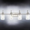 Urban Ambiance Luxury Vintage Bath Light 9.875''H x 32.25''W,  Brushed Nickel Finish,  Hedland Collection, UHP4063 - 4 of 4
