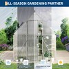 6x7' Heavy-Duty Aluminum Greenhouse with Polycarbonate Panels – Quick-Setup Outdoor Greenhouse Kit with Roof Vent, All-Weather Protection - 4 of 4