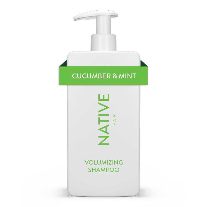 Native Vegan Cucumber &#38; Mint Natural Volume Shampoo, Clean, Sulfate, Paraben and Silicone Free - 16.5 fl oz, 1 of 11
