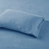 Elegant Solid Micro Fleece Sheet Set, All Season Bedding Sets, Cozy Home Textile fits Lux Bedroom Decor,Valentine's Day Gifts - 2 of 4