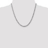 Black Bow Jewelry 4mm, 14k White Gold, Flat Figaro Chain Necklace - 2 of 4