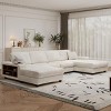 Convertible U-Shaped Combination Sofa,Modern 4 Seat Lounge Chair with Corduroy Fabric for Living Room - The Pop Home - 3 of 4