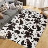 Acekool Cow Print Washable Rug - Western Style Area Rug - 3 of 4