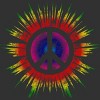 Men's Design By Humans Tie Dye Peace Sign By Mel00 Tank Top - 2 of 3