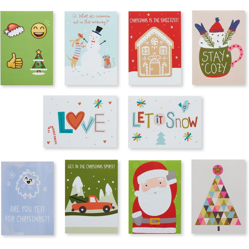 American Greetings 40ct Mini Notes Boxed Holiday Greeting Card Pack, 3 of 9