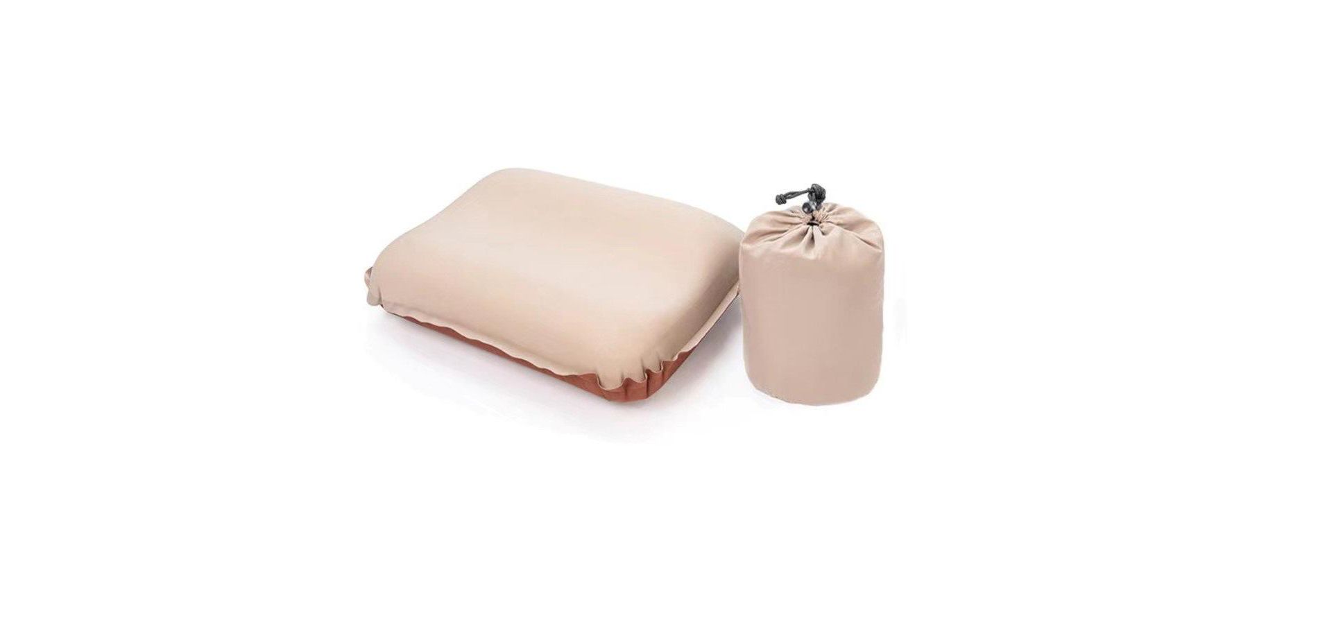 MPM Lightweight Self Inflatable Camping Pillow Ergonomic Compact Travel Camp Pillow, Compressible Inflating Pillows, For