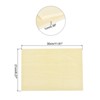 Unique Bargains Unfinished Smooth Surfaces Grain Laser Cutting Basswood Sheet 3 Pcs - 2 of 3