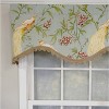 RLF Home 3" Rod Pocket High Quality Fabric Long Tail Cornice Valance With Scalloped Trim for Windows 50" x 17" Sky - 4 of 4