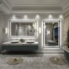 Apmir Super Bright Front & Back LED Lighted Anti-Fog Aluminum Alloy Framed Tempered Glass Bathroom/Vanity Mirror with ETL & 3-Year Warranty - 3 of 4