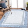 Washable Rug Modern Bordered Non Slip Rug Foldable Stain Resistant Rugs Geometric Low Pile Neutral Indoor Carpet for Bedroom Home Office Kids Room - 4 of 4