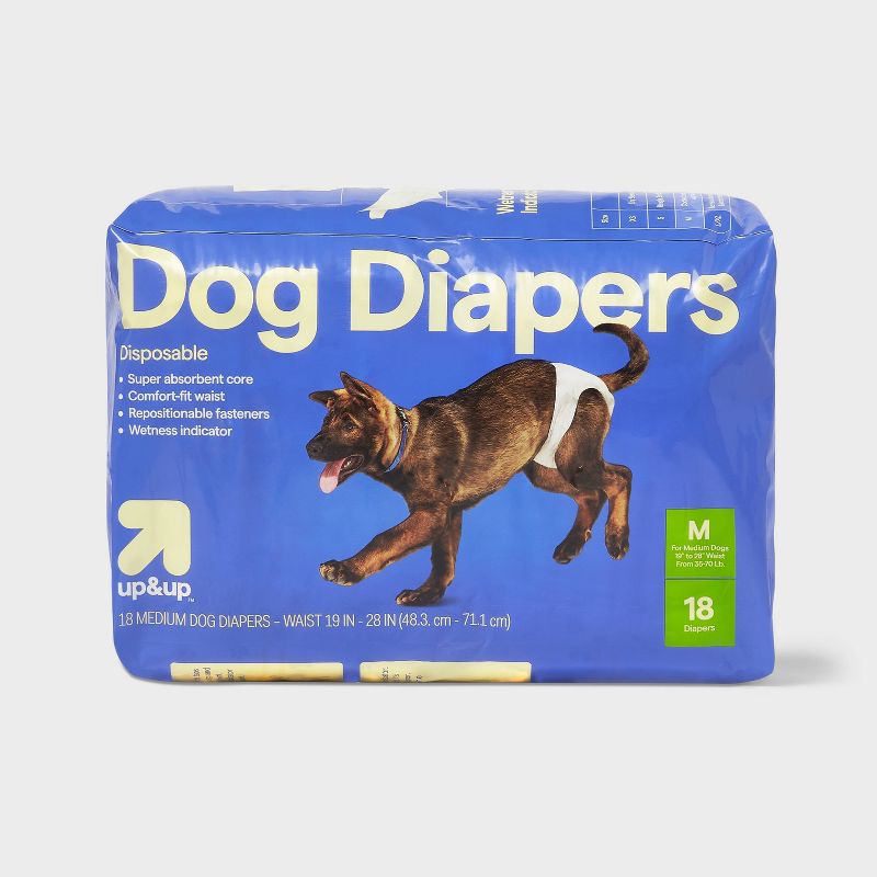 Dog Diapers - 18ct - up & up™, 1 of 8