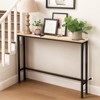 KTMBDW 39.4" Narrow Console Sofa Table with Power Outlets and USB Ports, Skinny Entryway Table with Metal Frame for Hallway, Bedroom, Living Room - 3 of 4