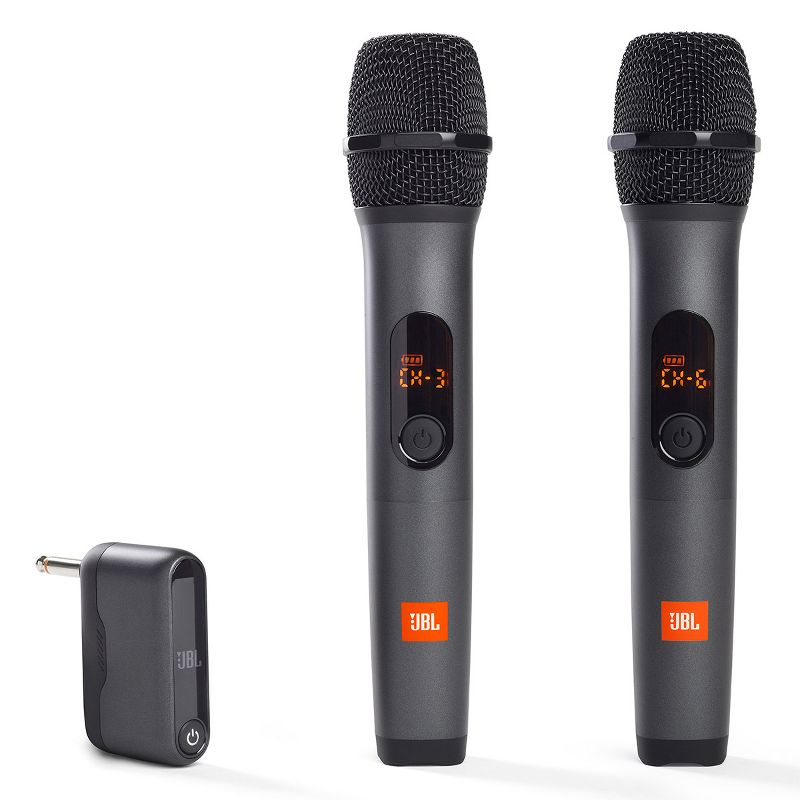 JBL Wireless Two Microphone System with Dual-Channel Receiver, 1 of 14