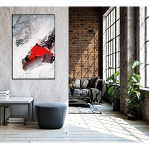 Whiteline Modern Living Rojo 40"x60" Canvas Wall Art, Black PS Frame - 1 of 2