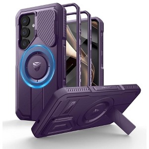 Dexnor for Samsung Galaxy S25 Case with Camera Cover & Adjustable Kickstand & Built-in Screen Protector, Magnetic Cover (2025) - 1 of 1