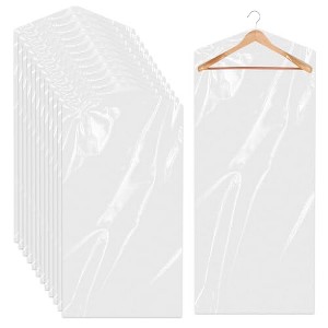 Generic 10 Pack Long Dress Covers 71 Inch Garment Bags for Hanging Clothes - 1 of 4