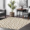 Washable Rug Neutral Bedroom Rug Geometric Trellis Rugs for Living Room Classroom Office Stain Resistant Farmhouse Floor Cover - 2 of 4