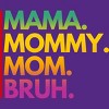 Women's Design By Humans Mother's Day Mama Mommy Mom Bruh Rainbow Text By punsalan Racerback Tank Top - 2 of 2