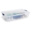 Rubbermaid Cleverstore 42 Quart Latching Stackable Storage Tote, Clear (4 Pack) - 3 of 4