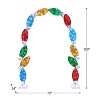 8 ft. Illuminated Tinsel C9 Bulb Arch - 3 of 3