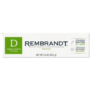 Rembrandt Deeply White & Peroxide Whitening Toothpaste - Peppermint - 1 of 4