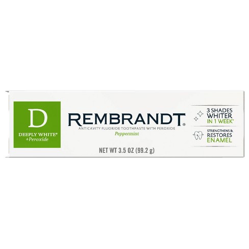 Rembrandt Deeply White & Peroxide Whitening Toothpaste - Peppermint - image 1 of 4