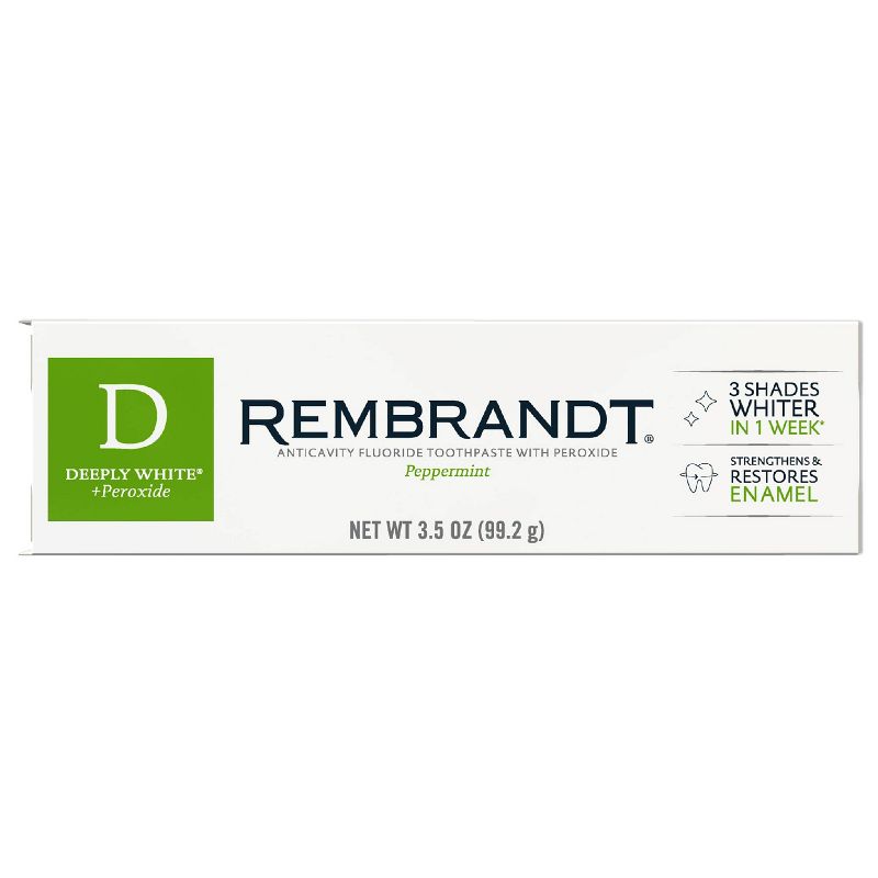 Rembrandt Deeply White & Peroxide Whitening Toothpaste - Peppermint, 1 of 8