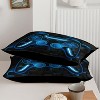 Luupatchy Game Console Comforter Set with 1 Quilt 2 Pillowcases, for Teens Men Adults,Blue - 3 of 4