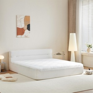 SeaCamel No Assembly Full All-in-One Mattress & Bed Frame - Cool Fabric, Pressure Relief, Bed-in-a-Box for Home Dorm Apartment - 1 of 4