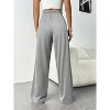 Coolmee Women's Wide Leg Sweat Pants High Waisted Baggy Sweatpants Casual Drawstring Workout Pants with Pockets - 2 of 4