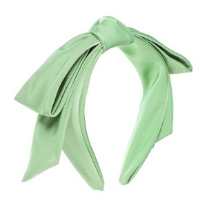 Unique Bargains Women's Classic Double Layer Bow Headband 5.91"x1.38" 1 Pc - 1 of 4