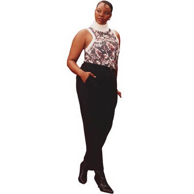 ELOQUII Women's Plus Size Ankle Pant With Belt