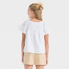 Girls' Short Sleeve Embroidered Woven Top - Cat & Jack™ - 2 of 3
