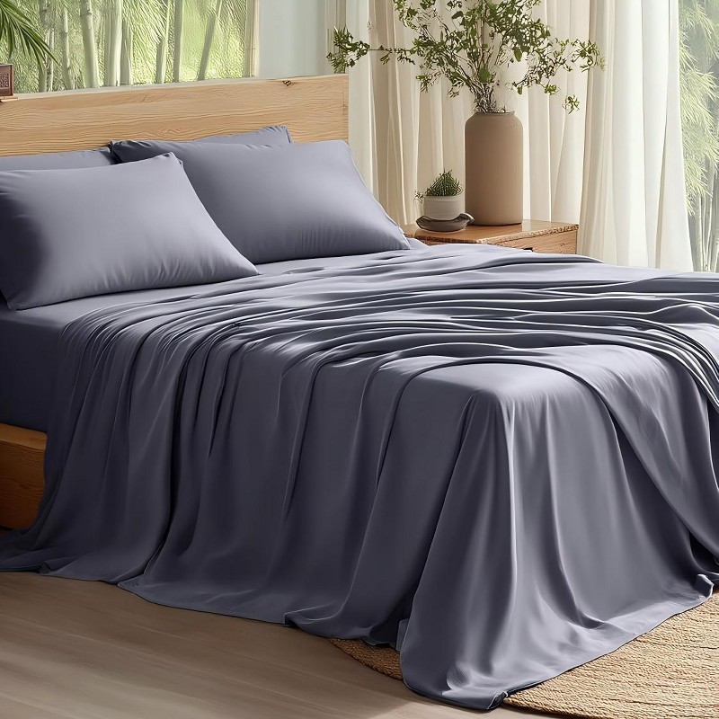 Bedsure Cooling Sheet Set, King (Bamboo Rayon)