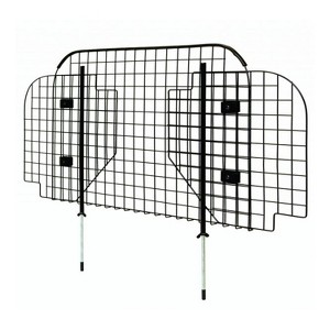 Little Giant Pet Lodge 2 Way Adjustable Heavy-Duty Wire Mesh Auto Dog & Cat Vehicle Barrier Gate for Cars, SUVs, Minivans, and More, Black - 1 of 4
