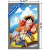 Trends International One Piece: Fishman Island - Luffy, Nami, Tony Tony Chopper Framed Wall Poster Prints - 3 of 4