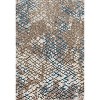 Luxe Weavers Modern Snakeskin Pattern 5x7 Area Rug, Accent Carpet - Beige - 2 of 4