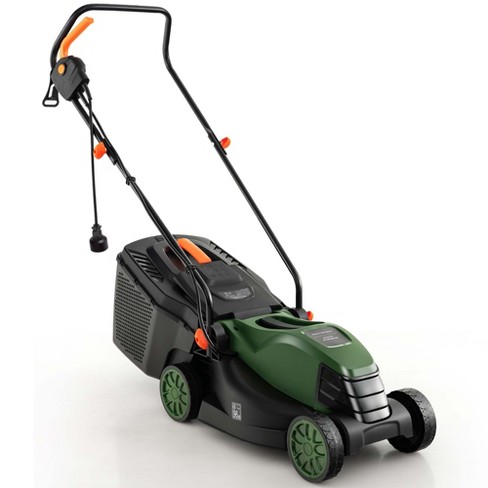 10 Amp 16-inch Electric Walk-Behind Push Lawn Mower Corded Backyard Garden  Grass