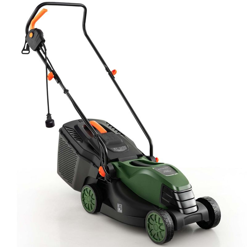 Costway Electric Corded Lawn Mower 10-AMP 13-Inch Walk-Behind Lawnmower with Collection Box, 1 of 11