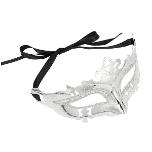 Unique Bargains Electroplated Half-face Party Mask 1 Pc - 1 of 4