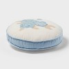 Flower Round Decorative Throw Pillow Light Blue - Room Essentials™ - 3 of 4