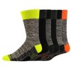 Dickies Men's 6pk Dri-Tech Crew Socks - Orange 6-12: Midweight Knit, Tagless, Tumble Dry - 3 of 4