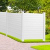 VEVOR Outdoor Privacy Screens, 50" W x 50" H Air Conditioner Fence, Pool Equipment Enclosure, Horizontal Vinyl Privacy Fence - 2 of 4