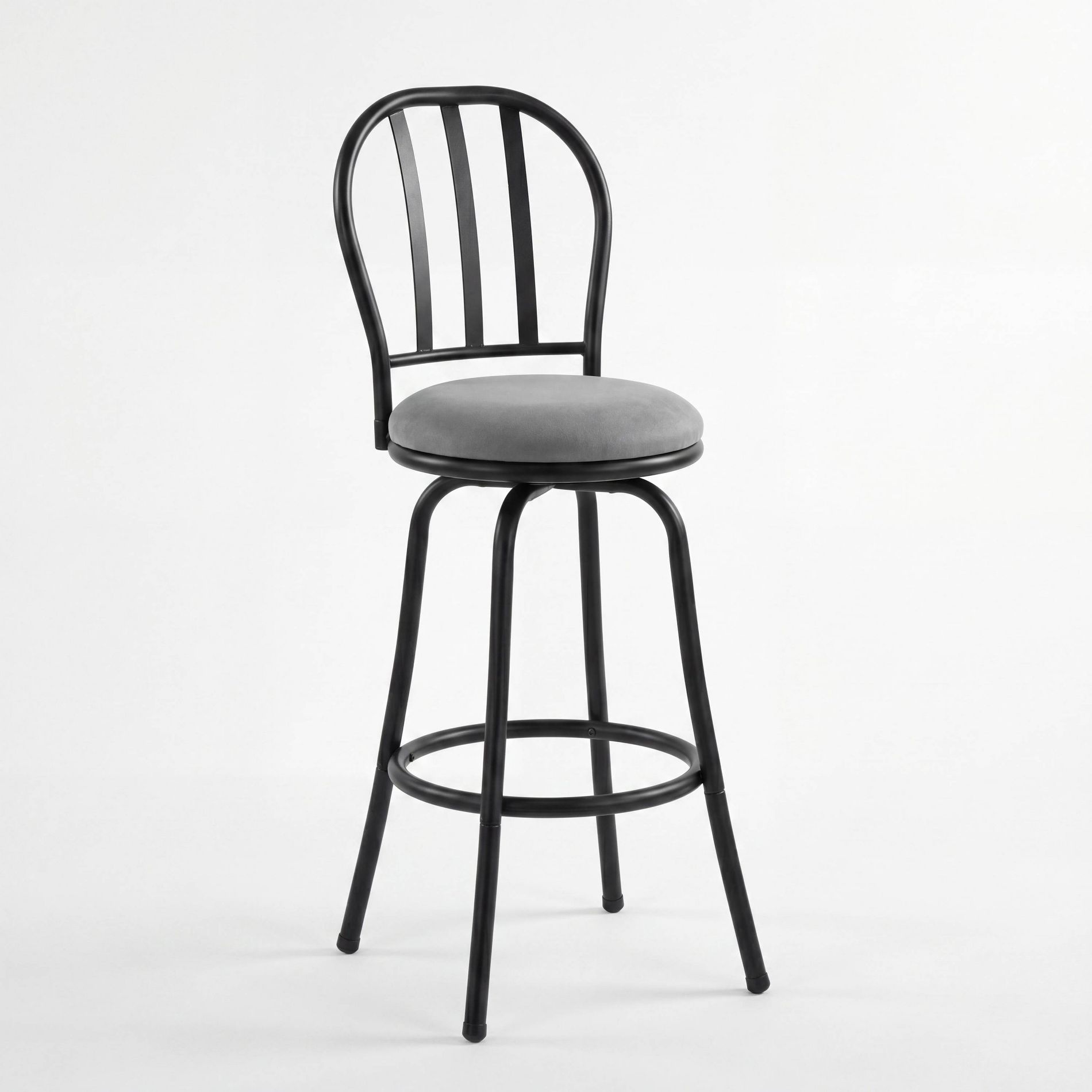 Robinson Adjustable Height Swivel Counter or Bar Stool Gray - Holi Furniture