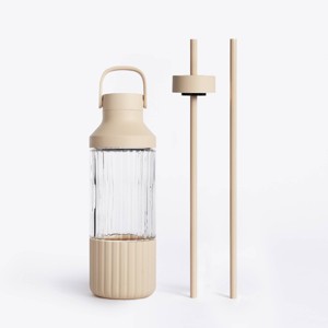 Beast Health Dual Cap Glass Hydration Bottle 25oz - 1 of 4