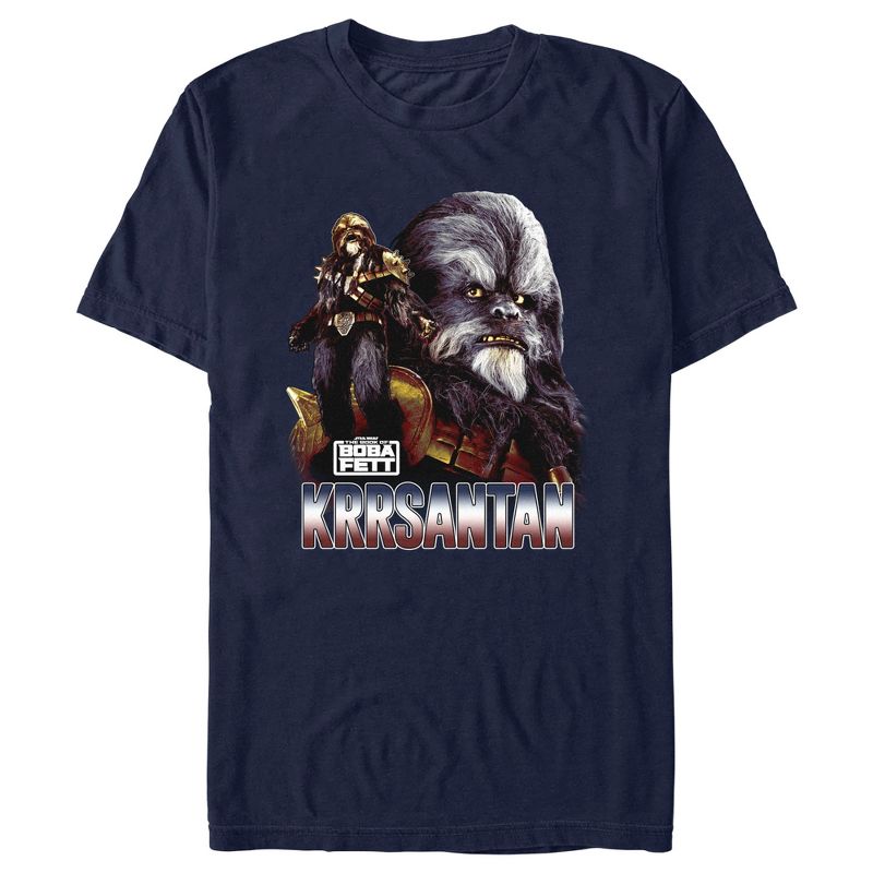 Men's Star Wars: The Book of Boba Fett Krrsantan the Wookiee The Twins Protector T-Shirt, 1 of 6