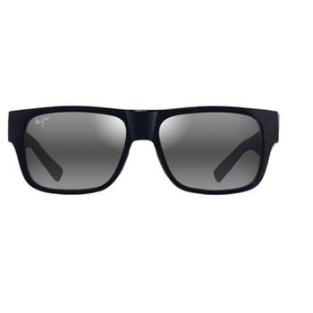 Maui Jim Peahi Wrap Sunglasses - Blue Lenses With Black Frame : Target