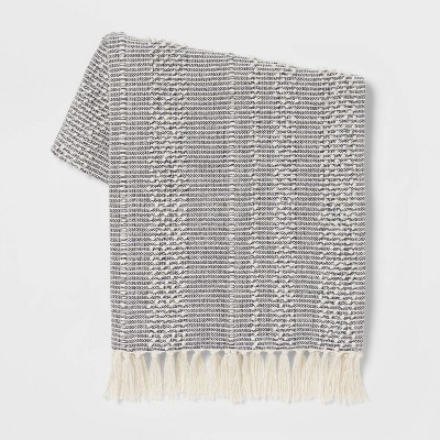 Textural Woven Striped Throw Blanket - Threshold™