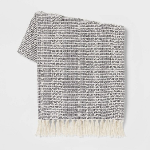 Textural Woven Striped Throw Blanket Threshold Target